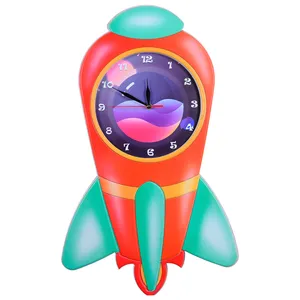 ساعت دیواری کودک طرح موشک کد CL-22