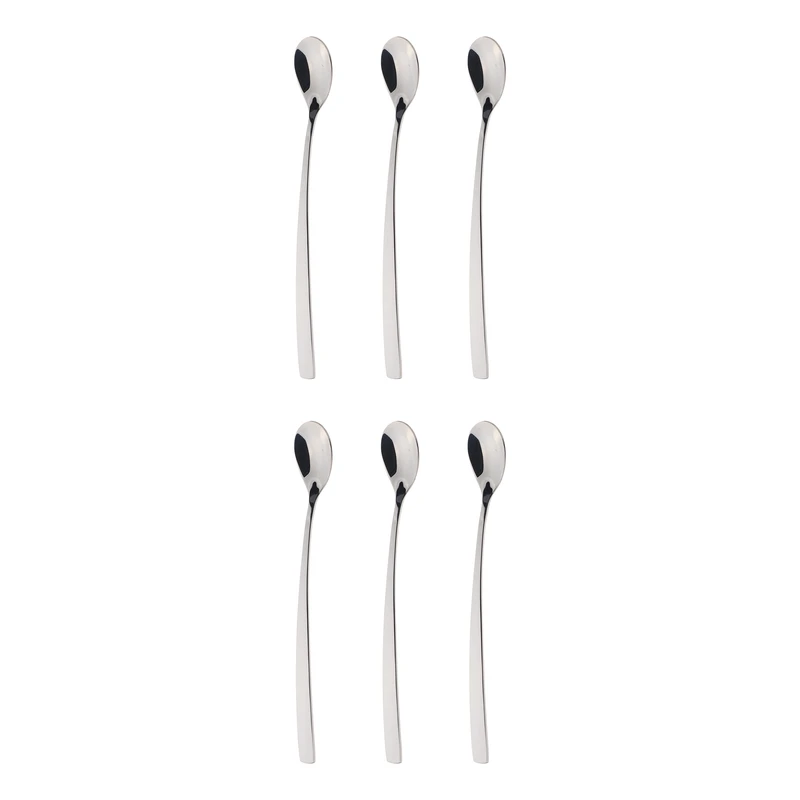 قاشق شربت خوری داماس استیل مدل فلورا بسته 6 عددی