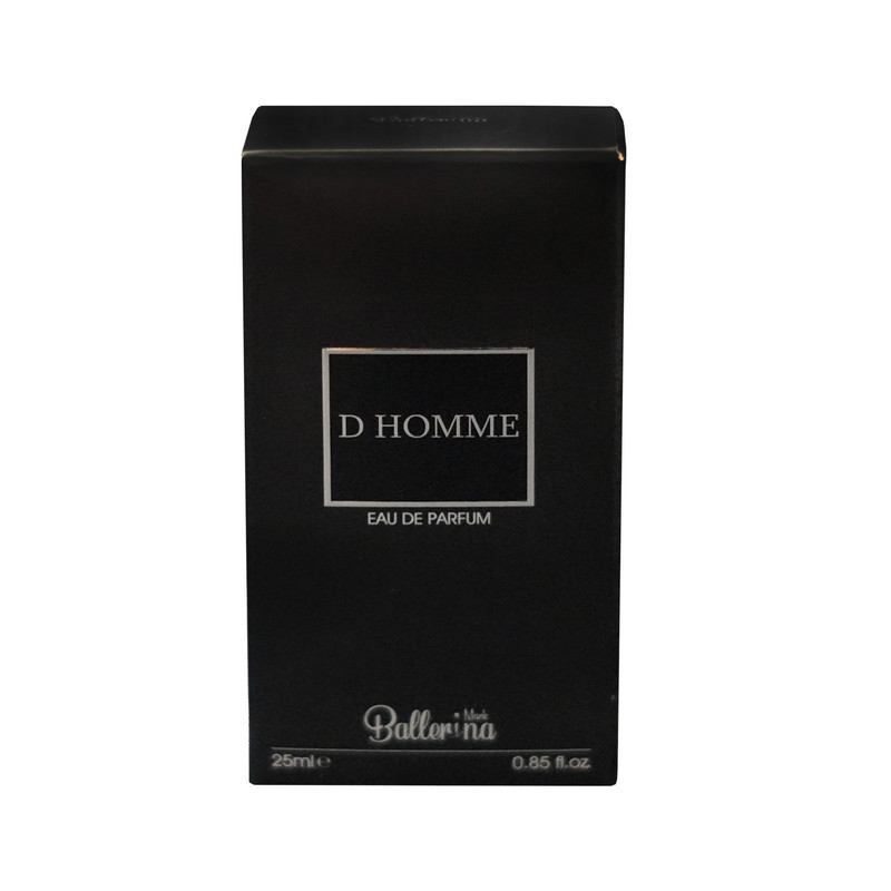عطر جیبی مردانه بالرینا مدل D Homme  حجم 25 میلی لیتر