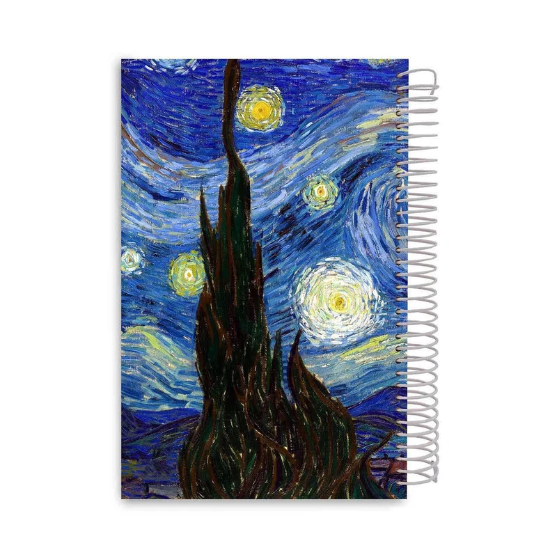 دفتر مشق 100برگ مدل شب پر ستاره کد ROS-116