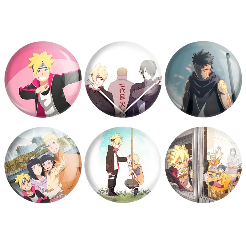 مگنت خندالو طرح انیمه Boruto کد 597A مجموعه 6 عددی