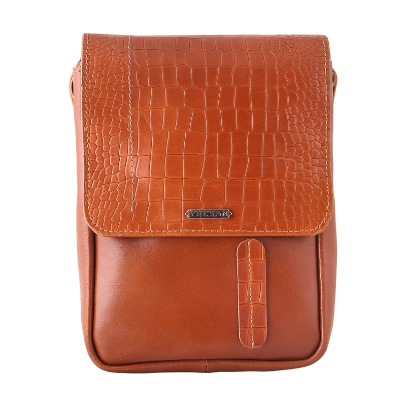 کیف رودوشی مردانه چرم یلسان مدل ماهان کد 010-PRM-02 دارای 3 محفظه