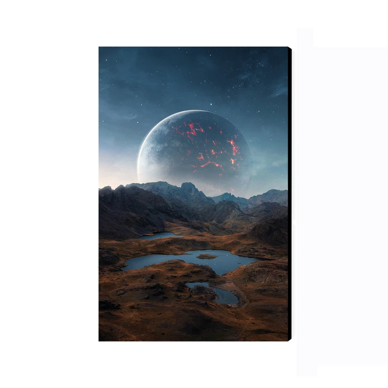 تابلو شاسی عرش مدل فانتزی منظره فضا و کهکشان کد As2430