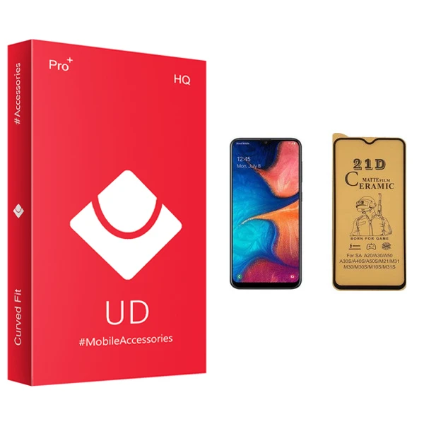 محافظ صفحه نمایش سرامیکی یو دی مدل +PRO مناسب برای گوشی موبایل سامسونگ Galaxy A20