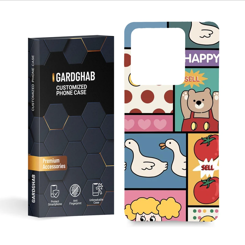 کاور گارد قاب مدل دخترانه مناسب برای گوشی موبایل شیائومی redmi note 13 5g