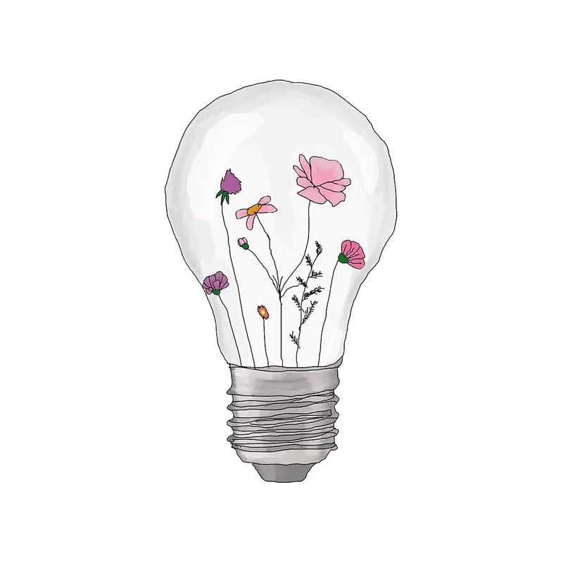 استیکر لپ تاپ طرح لامپ کد 232