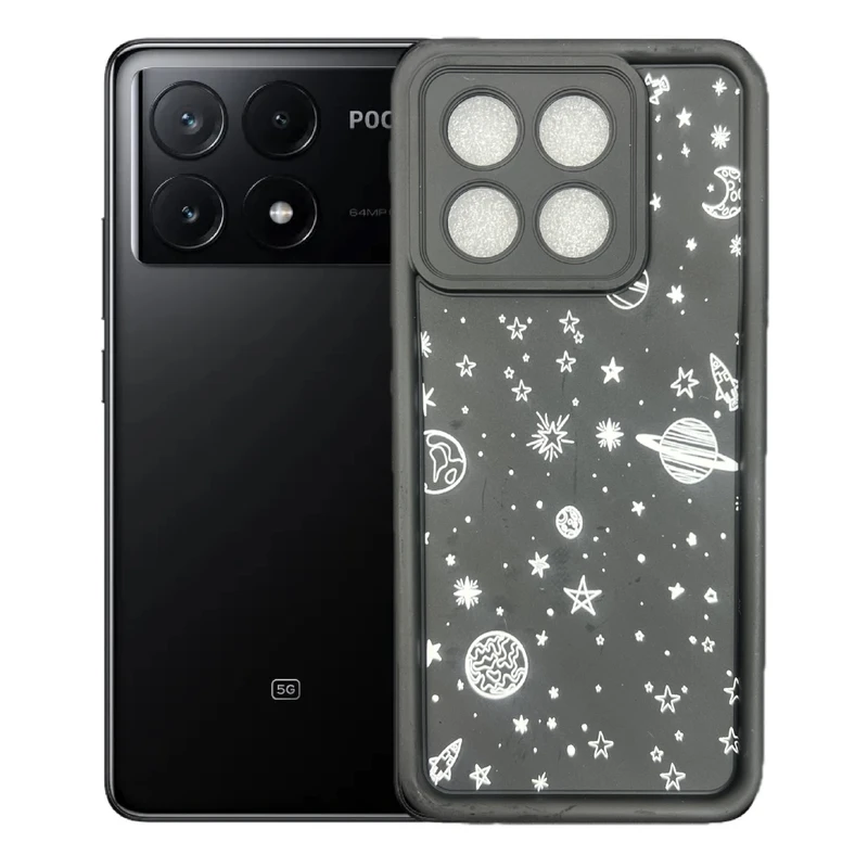 کاور طرح کهکشان مناسب برای گوشی موبایل شیائومی Poco X6 Pro 4g/5g