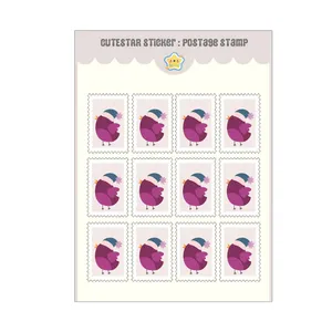 برچسب کیوت استار مدل تمبر فانتزی طرح گنجشک