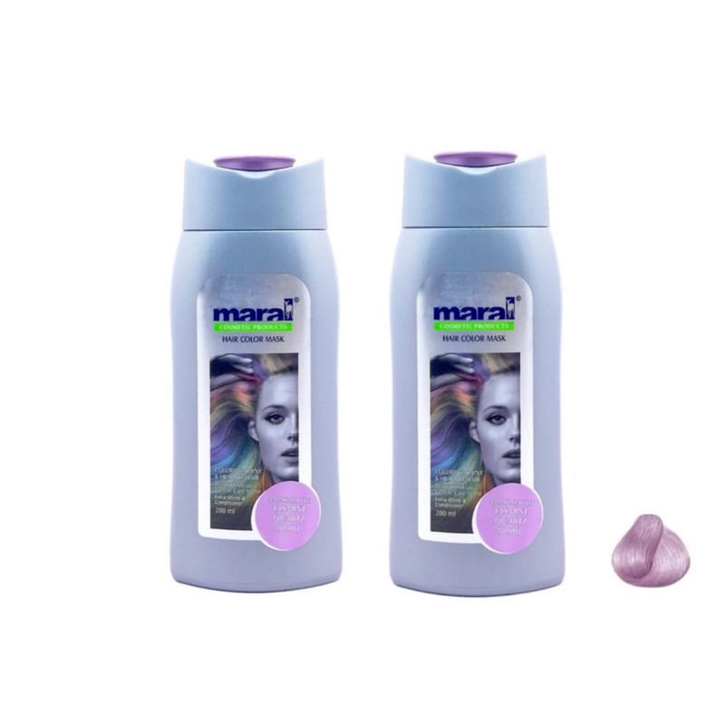 شامپو رنگساژ مو مارال شماره 8/90 حجم 400 میلی لیتر رنگ یاسی کوارتز مجموعه دو عددی شامپو رنگساژ مو مارال شماره 8/90 حجم 400 میلی لیتر رنگ یاسی کوارتز مجموعه دو عددی