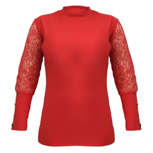 بلوز آستین بلند زنانه مدل 140141643 رنگ قرمز