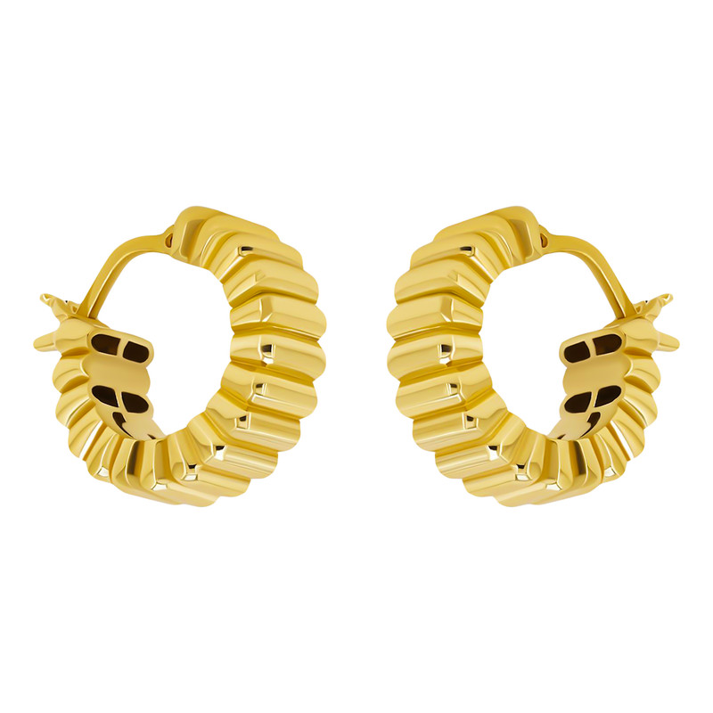 گوشواره طلا 18 عیار زنانه تاج مدل 1009