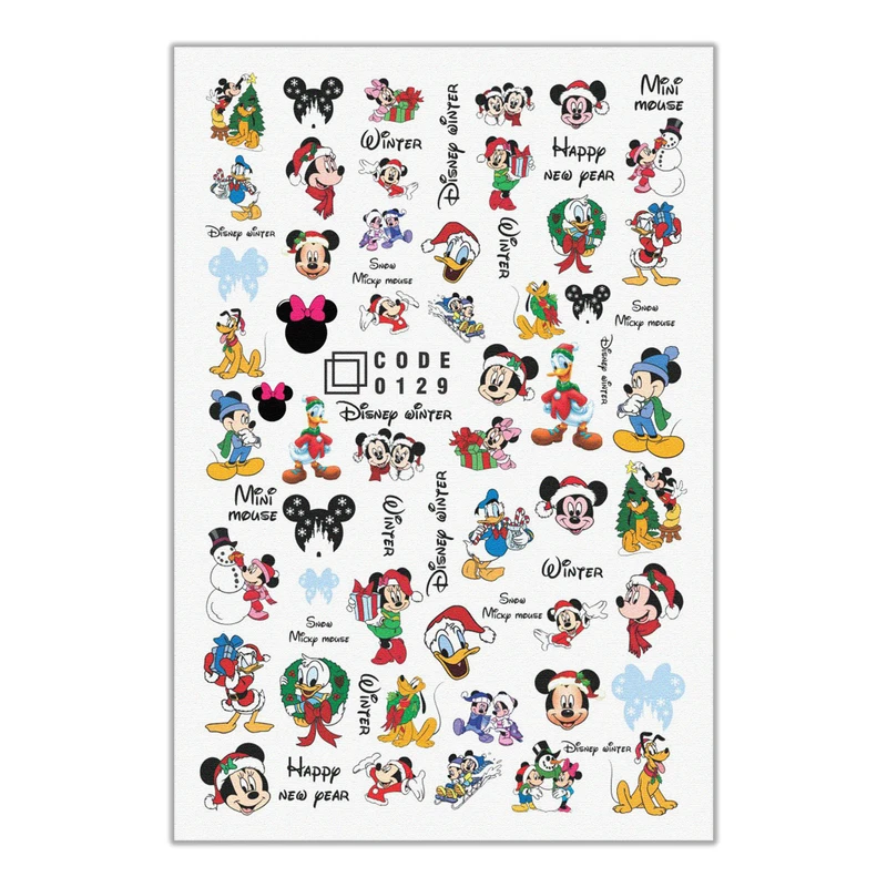 برچسب لنز ناخن مدل فانتزی کد 129 