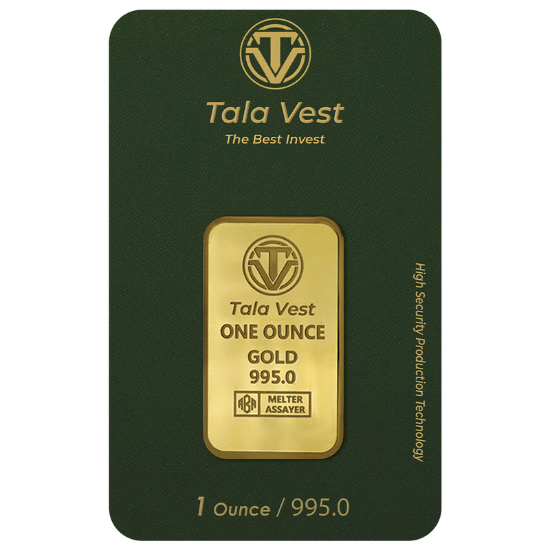 شمش طلا 24 عیار طلاوست مدل 1 ounce