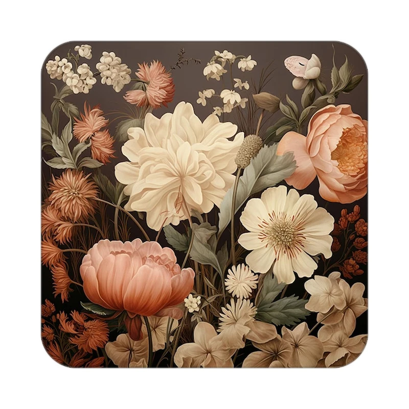 زیر لیوانی کاکتی طرح گل مدل mp16135