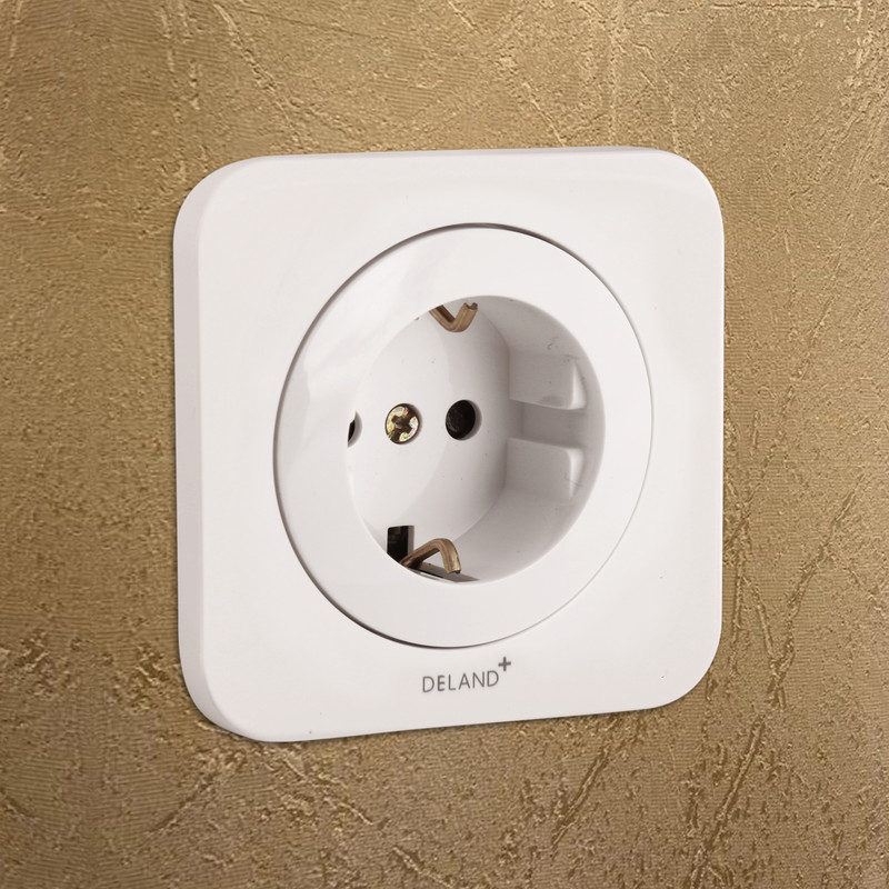 پریز برق ارت دار دلند مدل آدا بسته 10 عددی