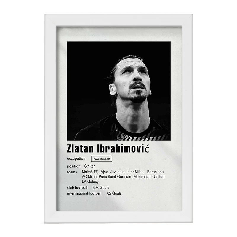 تابلو خندالو مدل زلاتان ابراهيموفيتش (Zlatan Ibrahimović) کد F11248