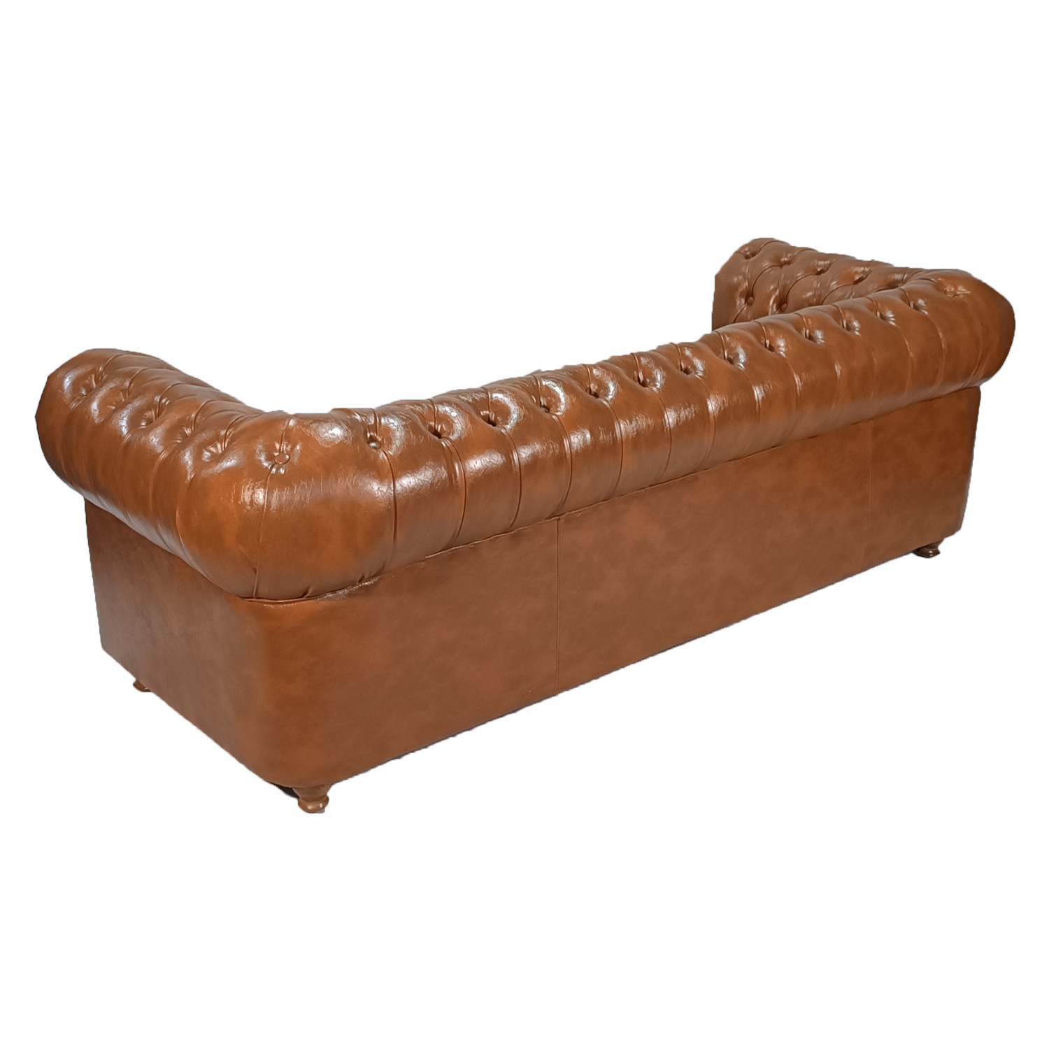 مبل انتظار سه نفره هلکو مدل چستر دو قالپااقه عسلی