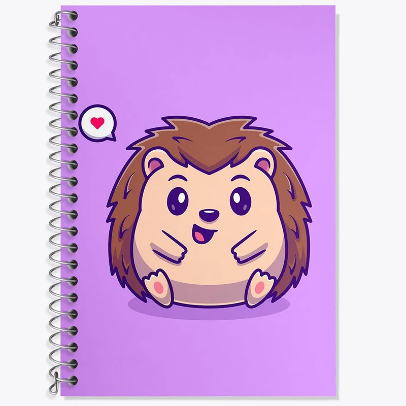 دفتر لغت 50 برگ خندالو مدل جوجه تیغی کد 29658