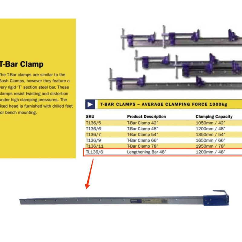 گیره افزاینده ی طول اروین مدل L136/6