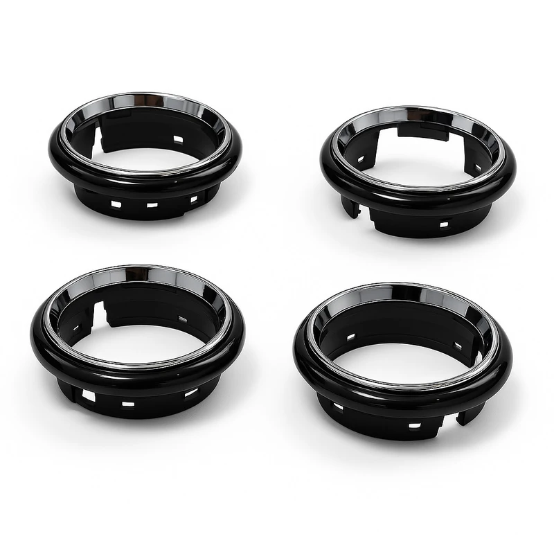 قاب دریچه کولر مدل steel مناسب برای رنو داستر و ساندرو بسته 4 عددی