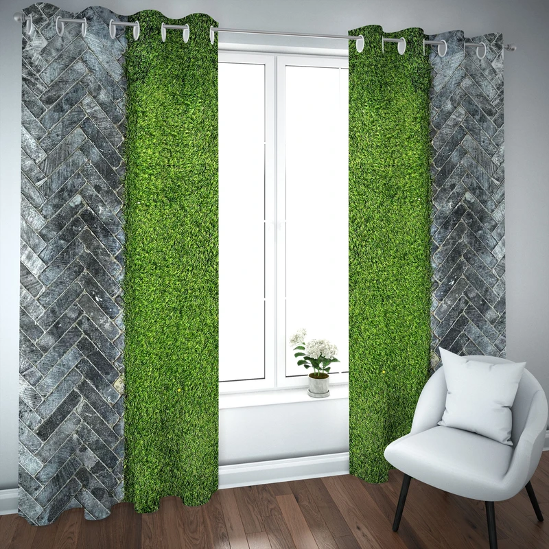 پرده مدل چاپی هازان سایز 300×150 سانتی متر 