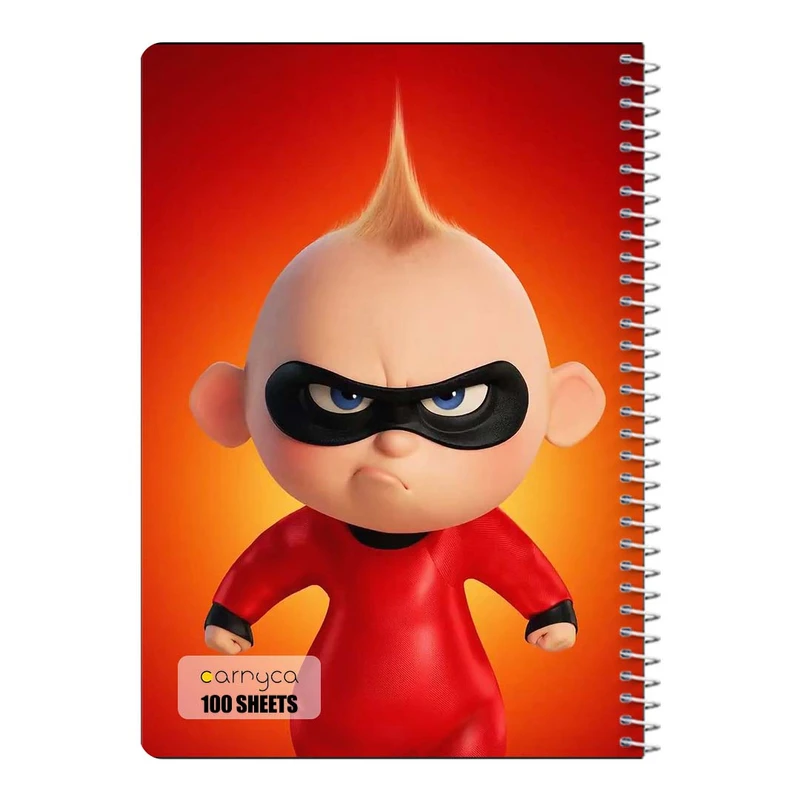 دفتر مشق 100 برگ سیمی کارنیکا طرح شگفت انگیزان The Incredibles کد 15616