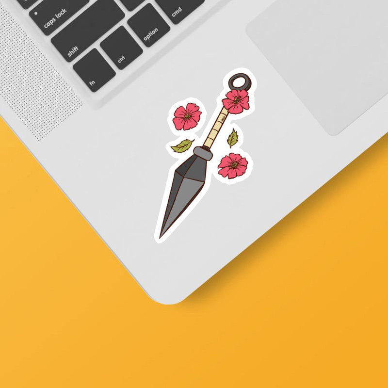 استیکر لپ تاپ و موبایل بووم طرح انیمه نارتو مدل کونای کد mm11