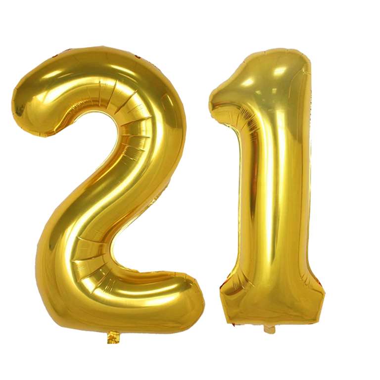 بادکنک فویلی مدل 21 بسته دو عددی