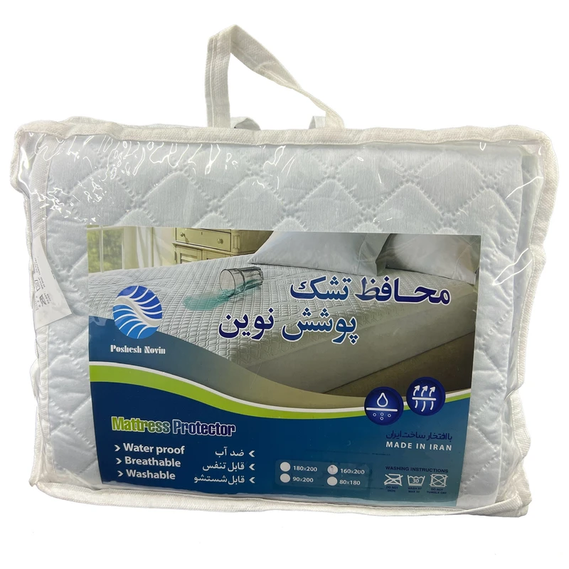 محافظ تشک پوشش نوین مدل ضد آب یکنفره 90x200 سانتی متر