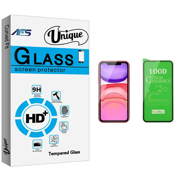 محافظ صفحه نمایش سرامیکی ای اف اس مدل Uni مناسب برای گوشی موبایل اپل iPhone 11
