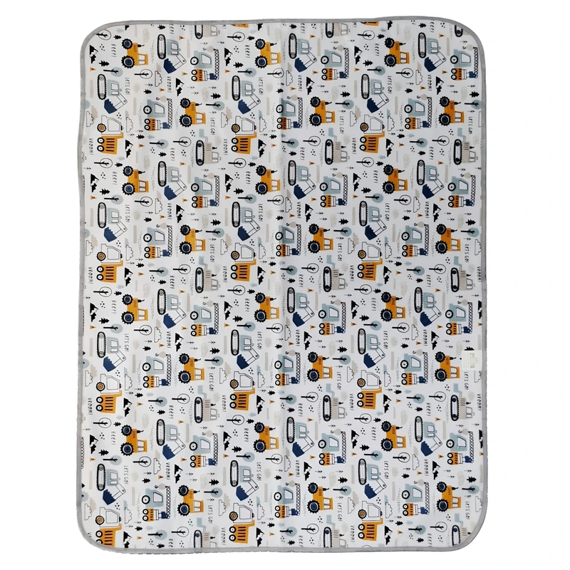 زیرانداز تعویض نوزاد مدل مخملی طرح ماشین 