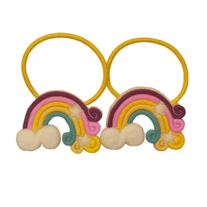 کش مو دخترانه مدل رنگین کمان کد 01 بسته 2 عددی