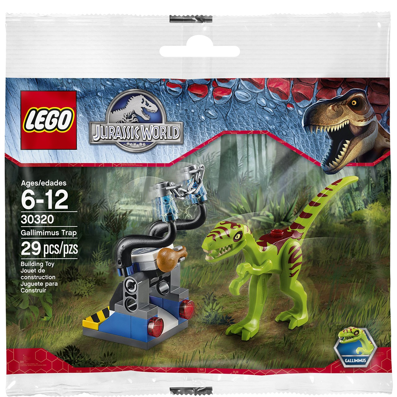 لگو سری Jurassic World مدل Gallimimus Trap 30320