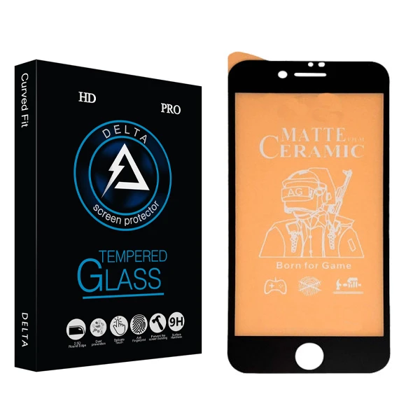 محافظ صفحه نمایش سرامیکی مات دلتا مدل PRO مناسب برای گوشی موبایل اپل Iphone 7/ 8