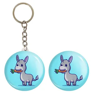 پیکسل خندالو مدل حیوانات بامزه خر الاغ کد 29710 به همراه جاکلیدی