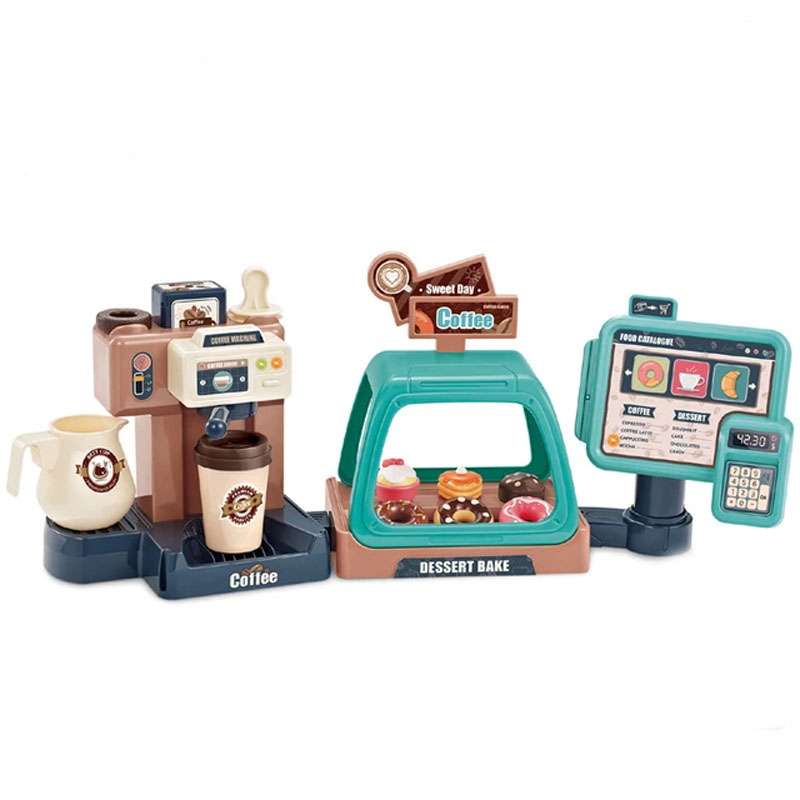 ست اسباب بازی آشپزخانه مدل قهوه ساز و دستگاه پوز