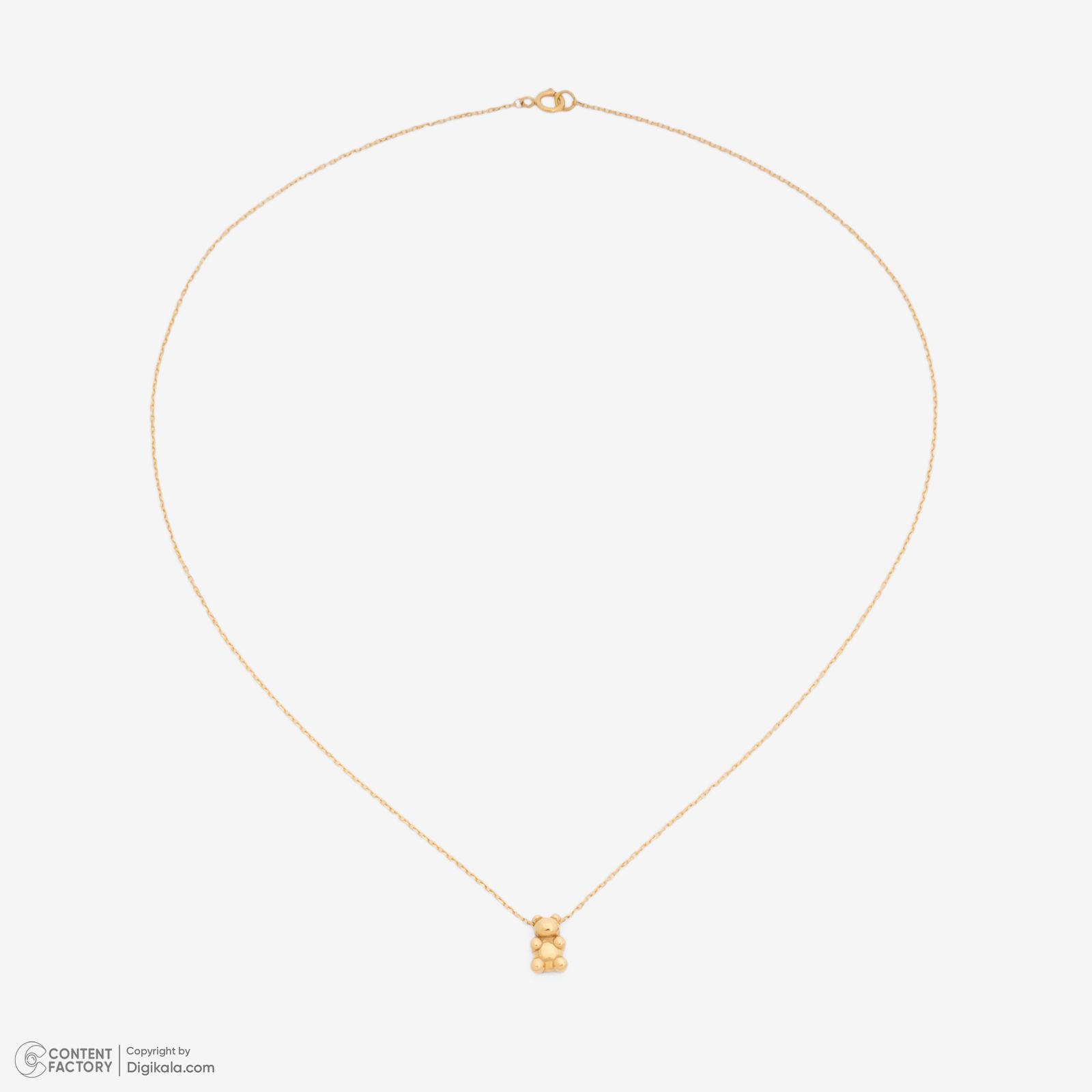 گردنبند طلا 18 عیار زنانه با زنجیر حلقه‌ای (فلامینگو) گلدم مدل PE147019 -  - 6