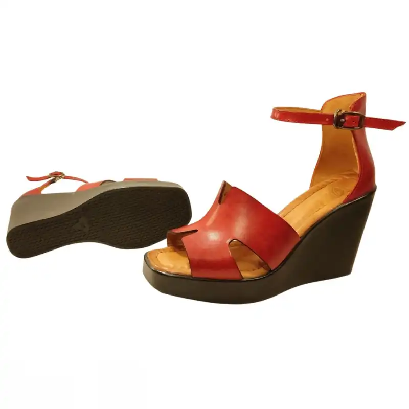 صندل زنانه مدل چرم طبیعی کد 635.1