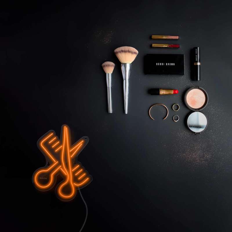 چراغ دیواری نئون دیزاین طرح Barber_ORG