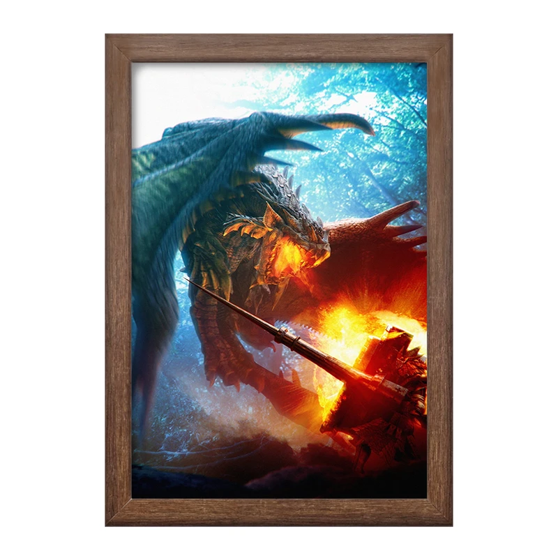 تابلو خندالو طرح بازی شکارچی هیولا (Monster Hunter) کد 33264