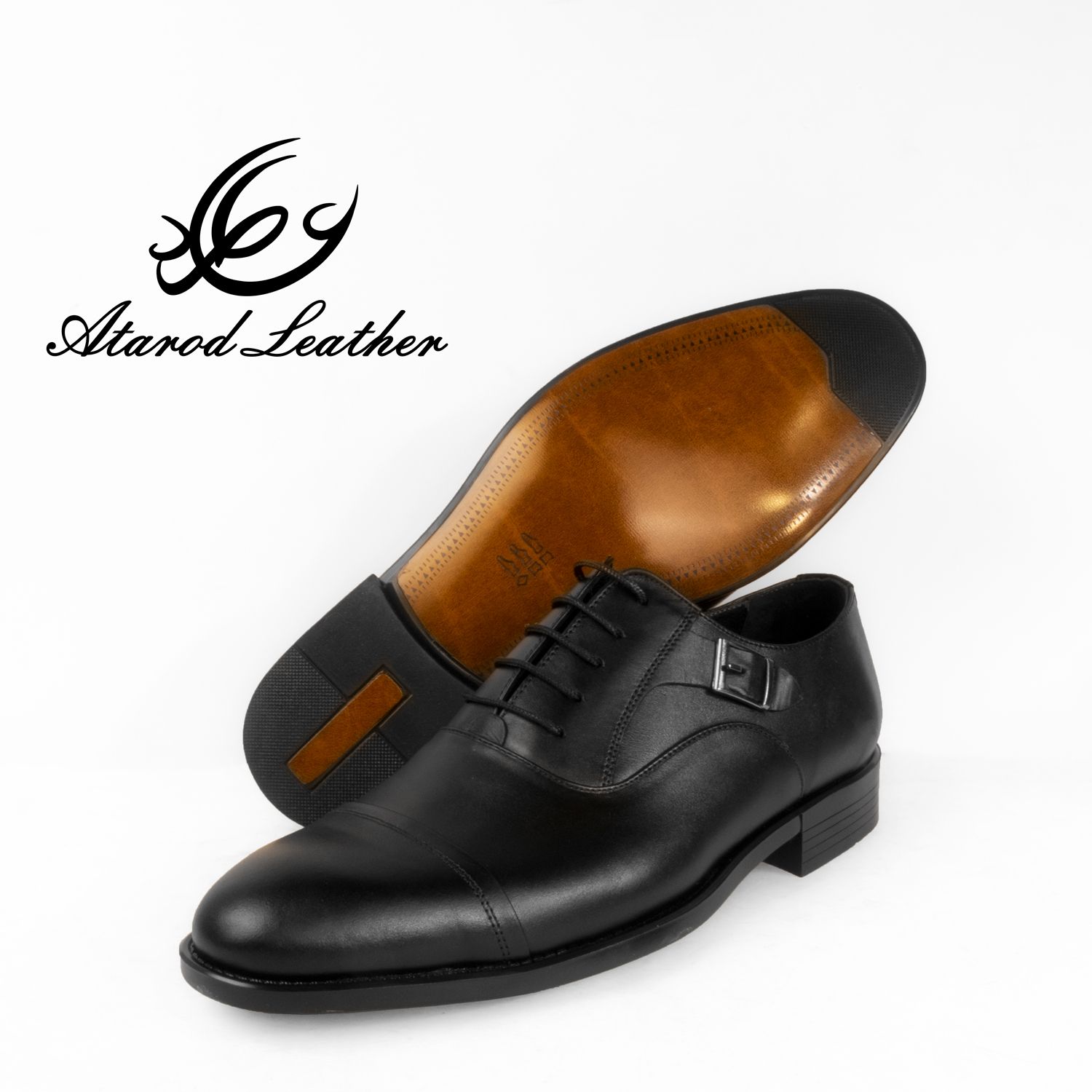 کفش مردانه چرم عطارد مدل چرم طبیعی کد SH76 -  - 11