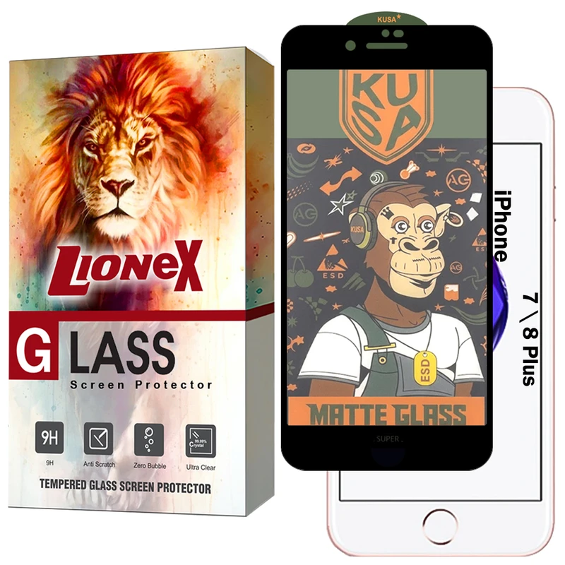 محافظ صفحه نمایش لایونکس مدل GKUSAL مناسب برای گوشی موبایل اپل iPhone 8 Plus / iPhone 7 Plus