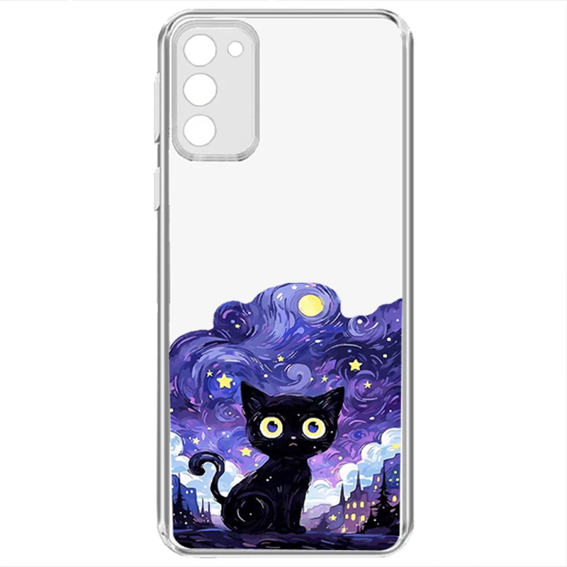کاور طرح Purple Cat  مناسب برای گوشی موبایل سامسونگ Galaxy S23 Plus 
