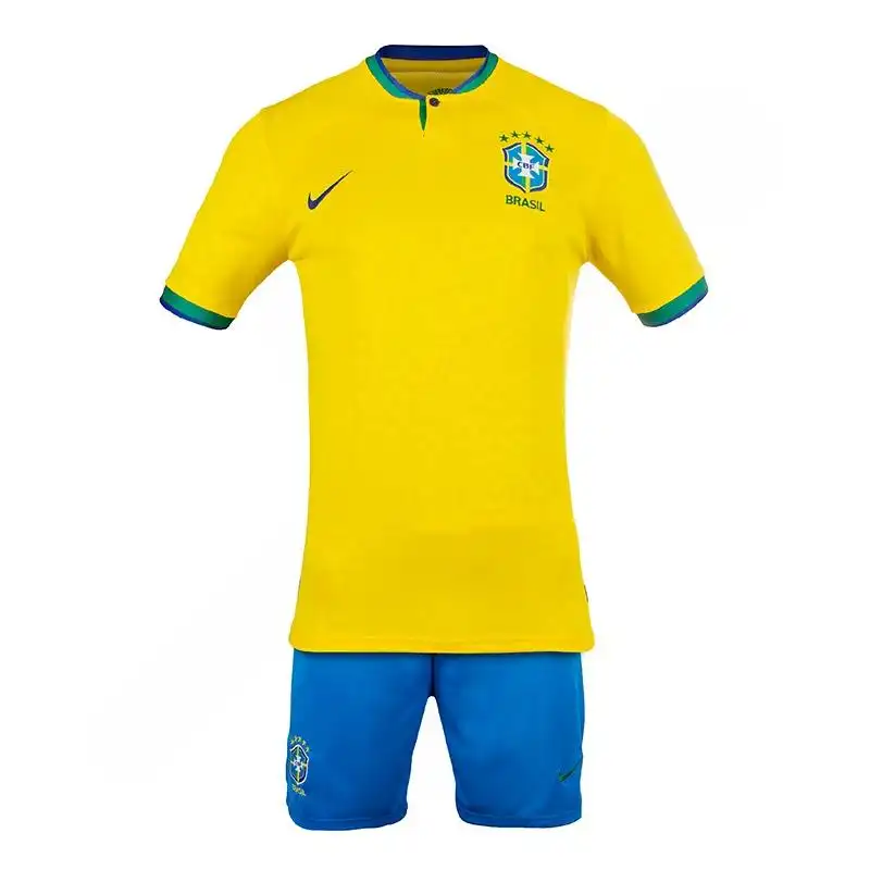 ست تی شرت آستین کوتاه و شلوارک ورزشی مردانه مدل برزیل کد 23-2022 ISPS