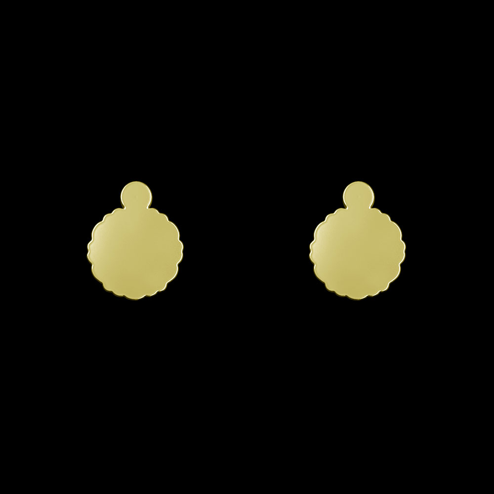 گوشواره طلا 18 عیار زنانه مدوپد مدل دایره کد GA1-10212