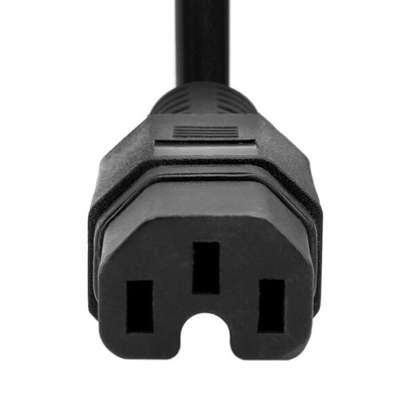 کابل برق 3 پین منبع تغذیه بافو مدل EU-C15 3Cx1.5MM طول 0.5 متر