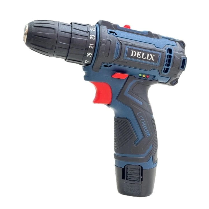 عکس شماره 4 : دریل پیچ گوشتی شارژی دلیکس کد bs18v مجموعه 47 عددی