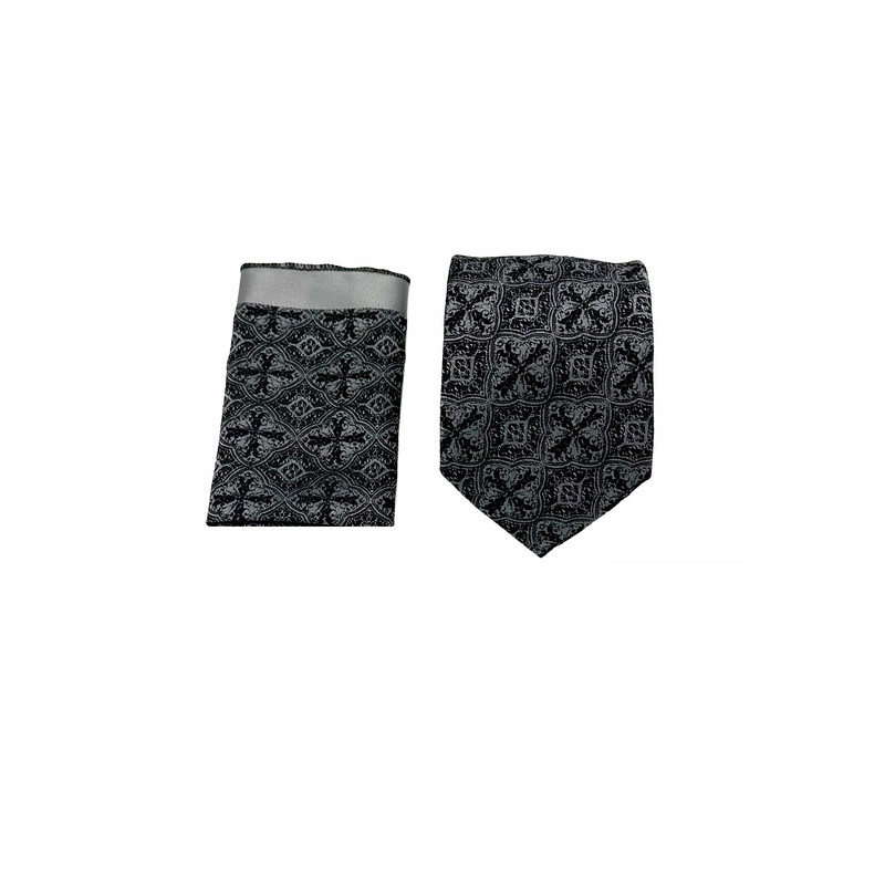 ست کراوات و دستمال جیب مردانه آریوان مدل PT4402