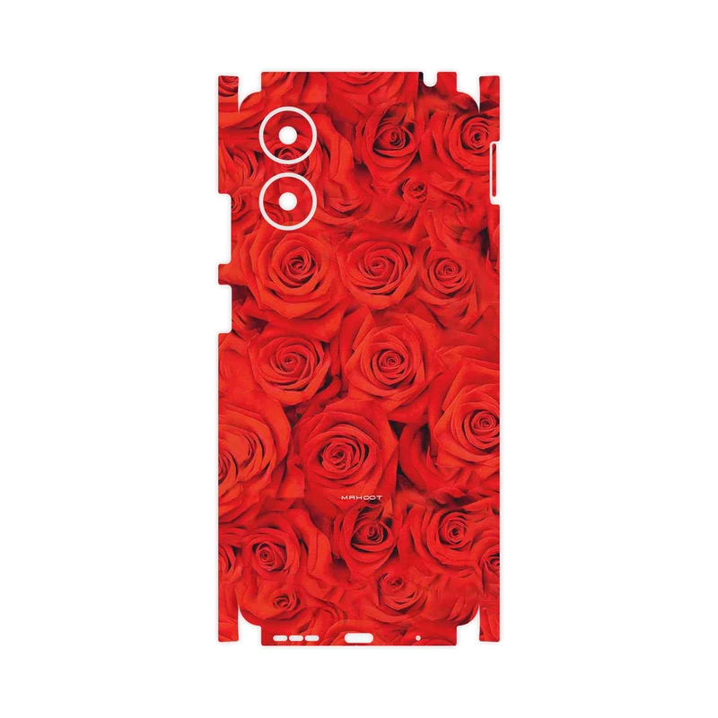 برچسب پوششی ماهوت مدل Red_Flower-FullSkin مناسب برای گوشی موبایل موتورولا Moto G04