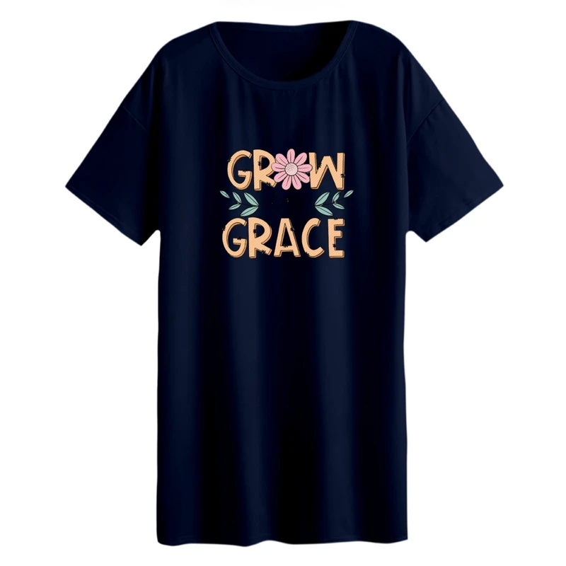 تی شرت لانگ زنانه مدل نوشته کد 01